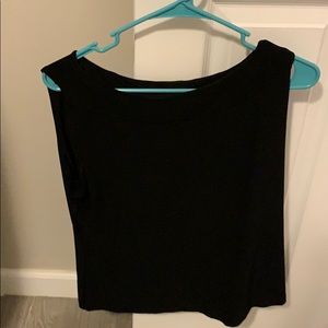 Black semi-short sleeve work shirt